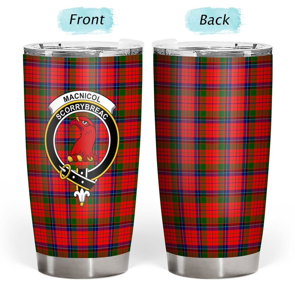 Clan MacNicol (of Scorrybreac) Tartan Crest Tumbler IL81 Clan MacNicol Tartan Today   