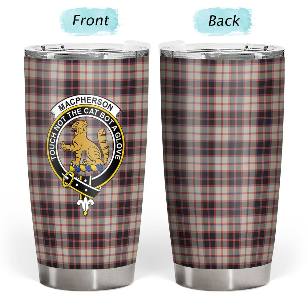 Clan MacPherson Hunting Ancient Tartan Crest Tumbler TR27 Clan MacPherson Tartan Today   