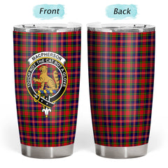 Clan MacPherson Modern Tartan Crest Tumbler RX18 Clan MacPherson Tartan Today   