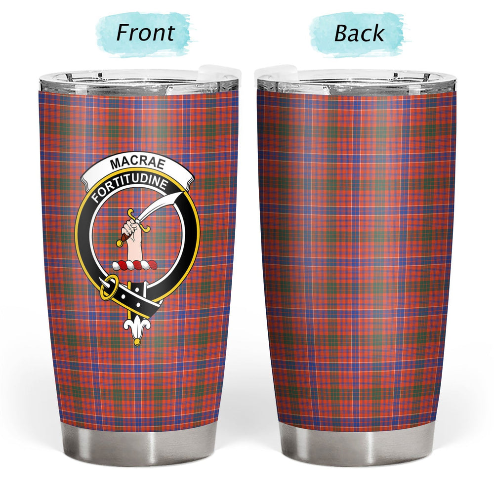 Clan MacRae Ancient Tartan Crest Tumbler TM28 Clan MacRae Tartan Today   