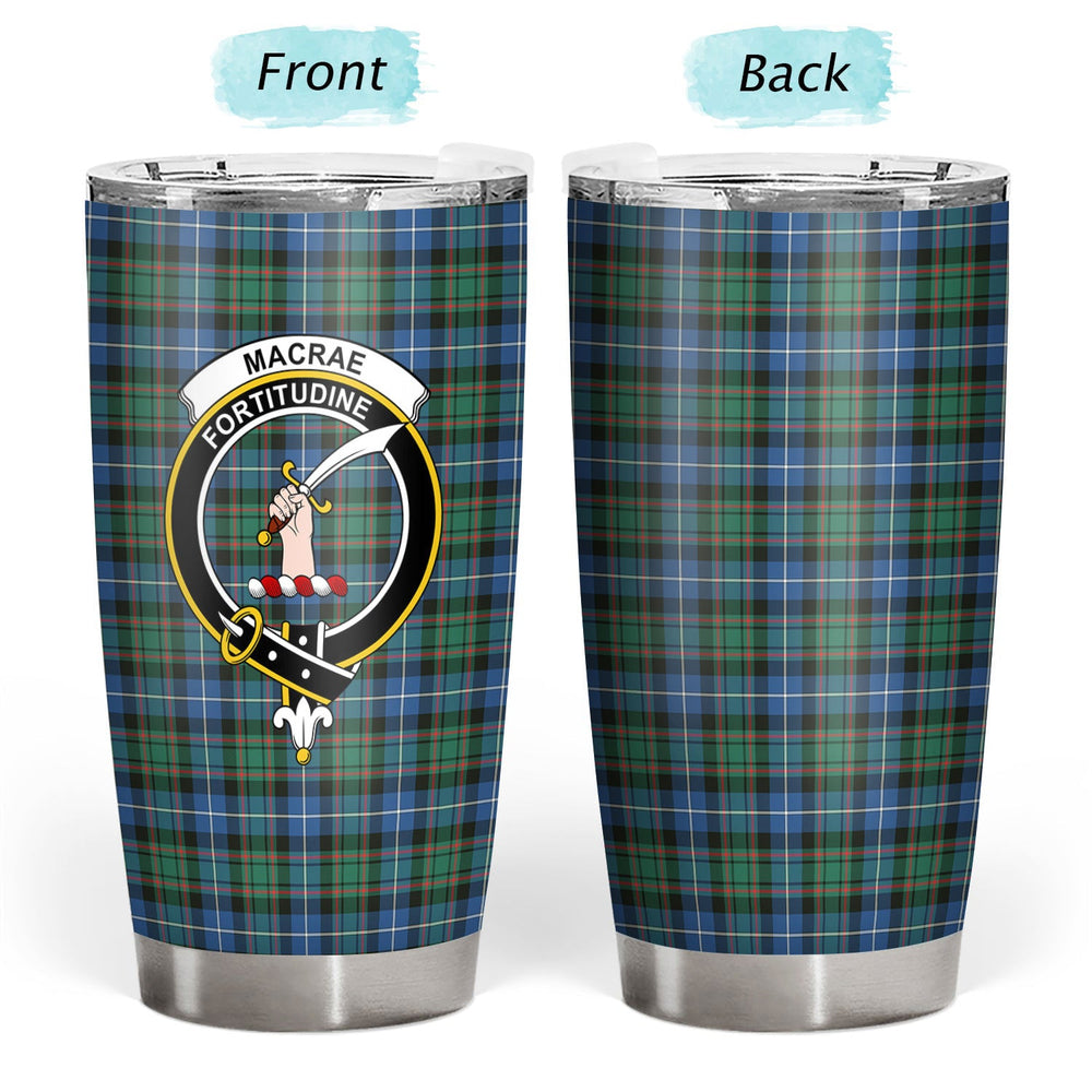 Clan MacRae Hunting Ancient Tartan Crest Tumbler UC70 Clan MacRae Tartan Today   