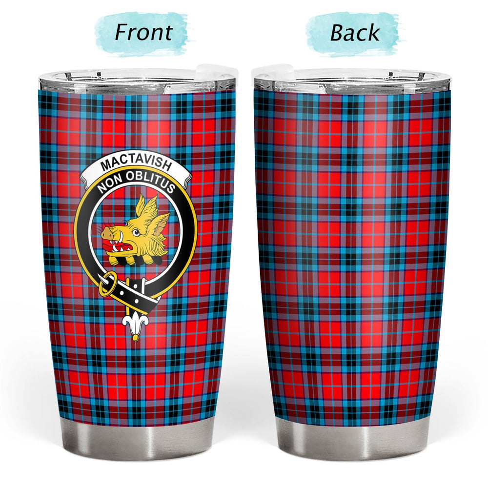 Clan MacTavish Modern Tartan Crest Tumbler AQ41 Clan MacTavish Tartan Today   