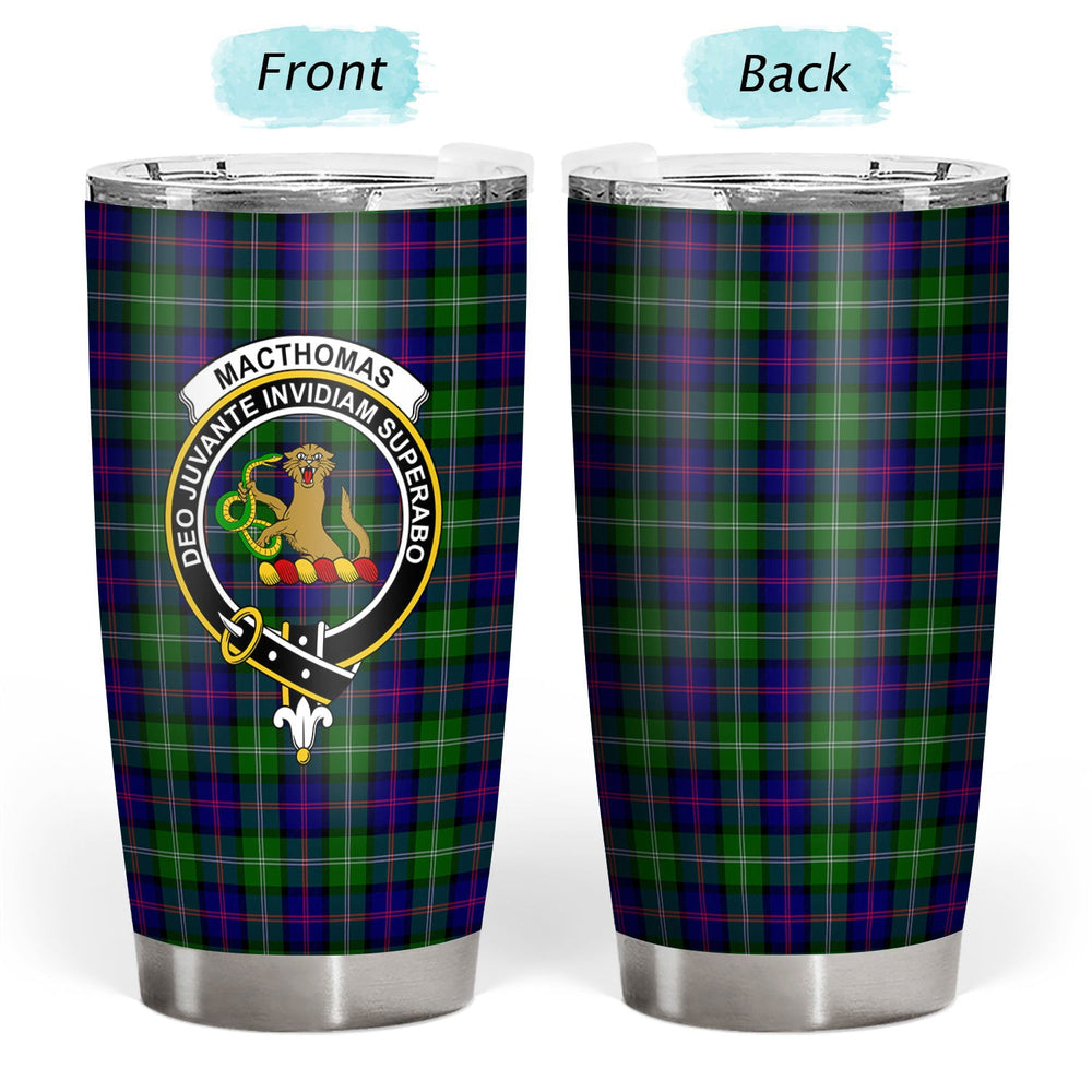 Clan MacThomas Modern Tartan Crest Tumbler AD17 Clan MacThomas Tartan Today   
