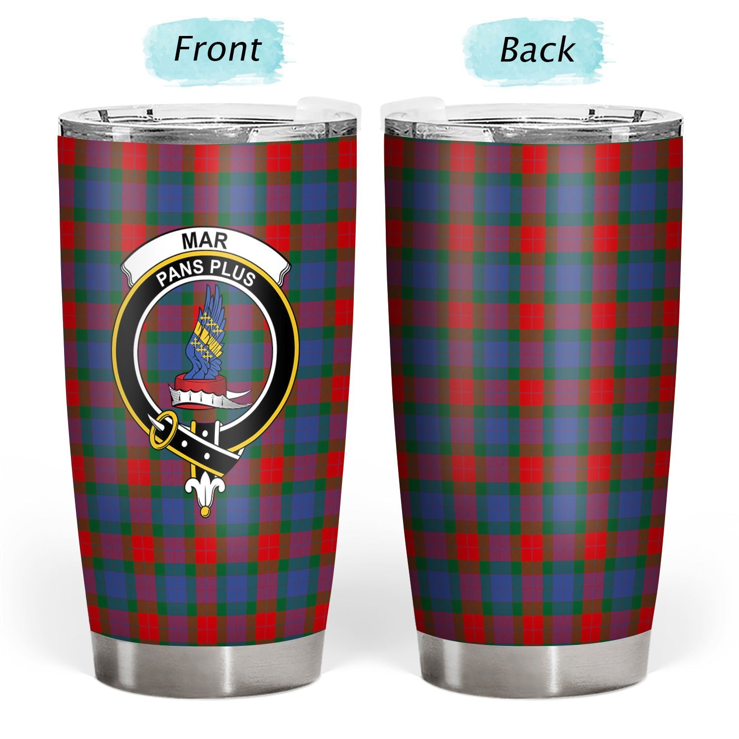 Clan Mar Tartan Crest Tumbler EO72 Clan Mar Tartan Today   