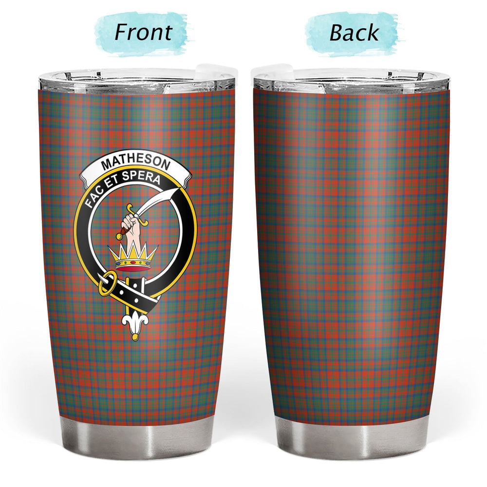 Clan Matheson Ancient Tartan Crest Tumbler BY42 Clan Matheson Tartan Today   