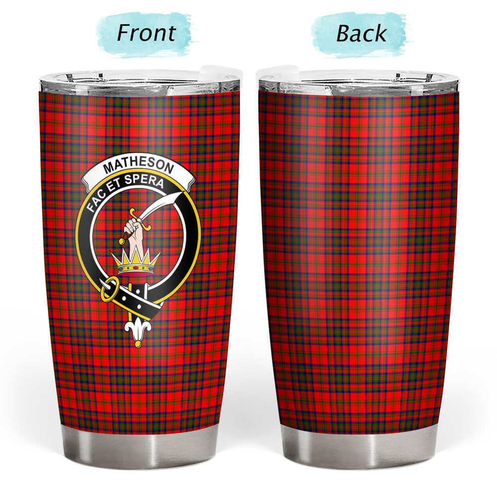 Clan Matheson Modern Tartan Crest Tumbler XT42 Clan Matheson Tartan Today   
