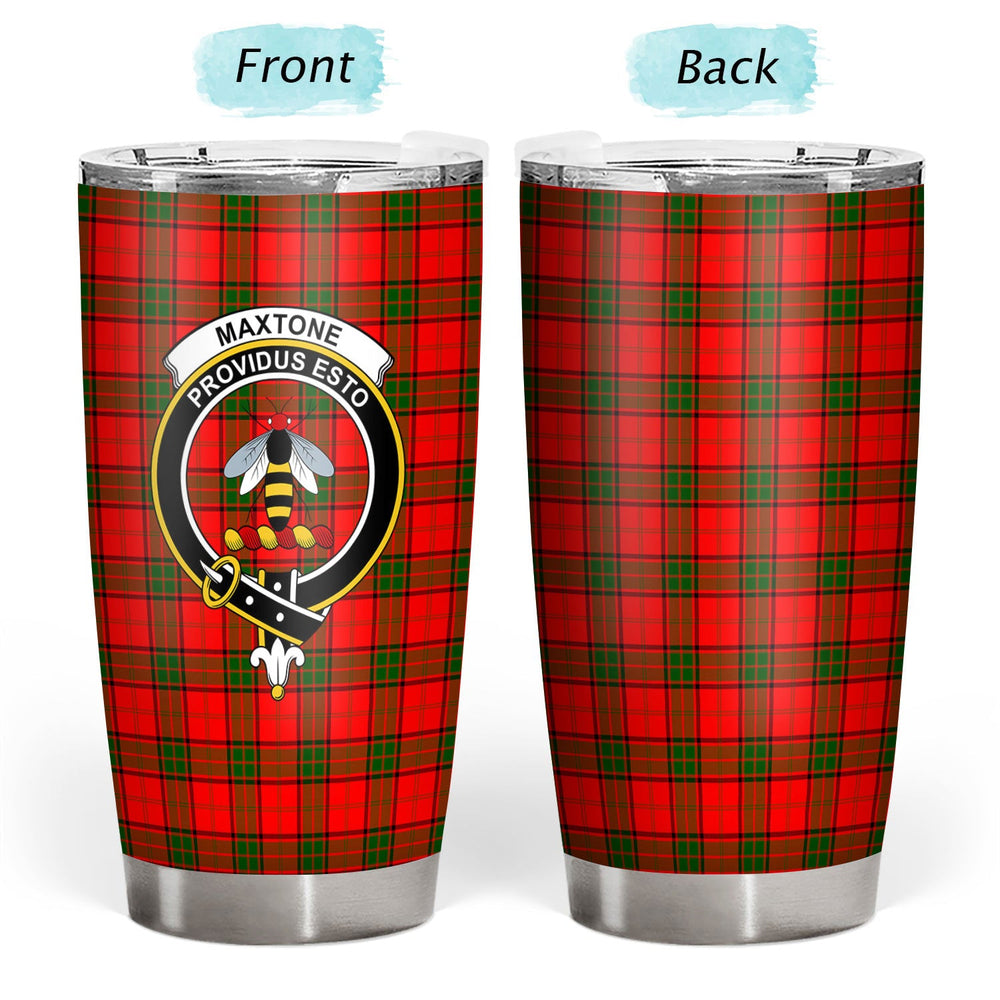 Clan Maxtone Tartan Crest Tumbler LC57 Clan Maxtone Tartan Today   