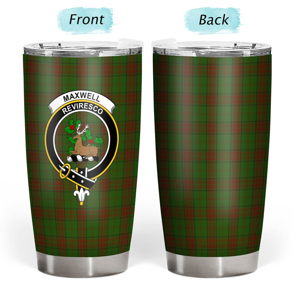 Clan Maxwell Hunting Tartan Crest Tumbler FY17 Clan Maxwell Tartan Today   