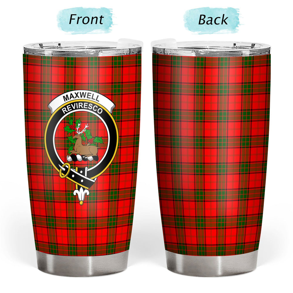 Clan Maxwell Modern Tartan Crest Tumbler EF16 Clan Maxwell Tartan Today   