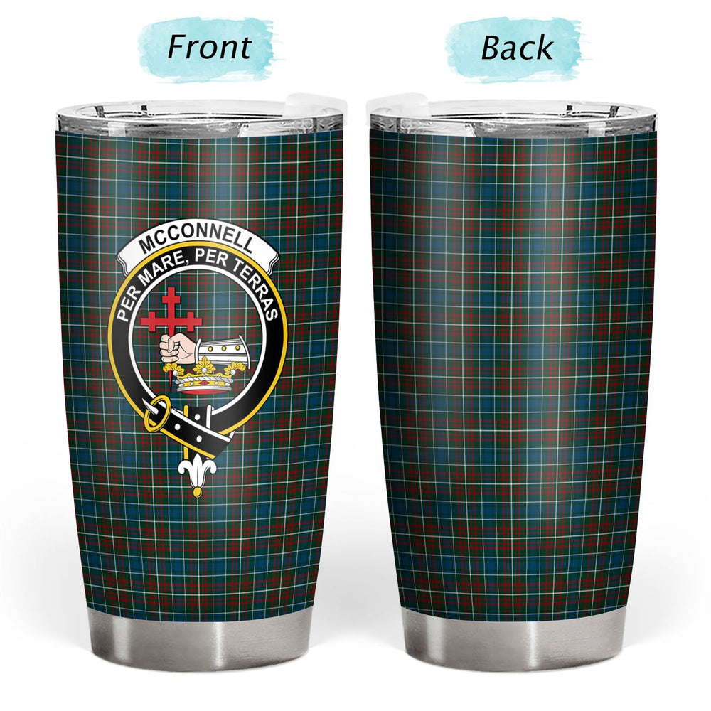 Clan McConnell Tartan Crest Tumbler UU95 Clan Hall Tartan Today   