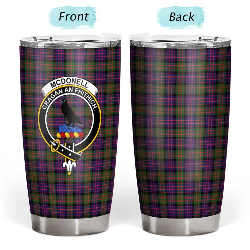 Clan McDonnell of Glengarry Modern Tartan Crest Tumbler YH92 Clan Glen Tartan Today   
