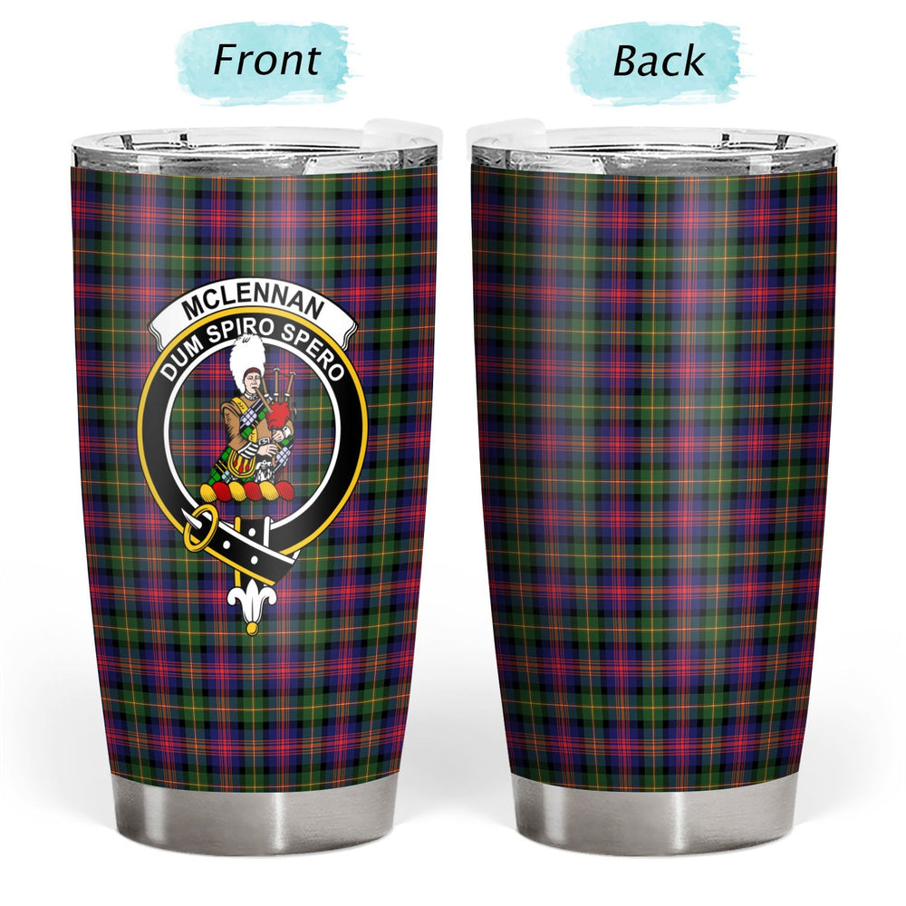 Clan McLellan Modern Tartan Crest Tumbler IB28 Clan Hall Tartan Today   