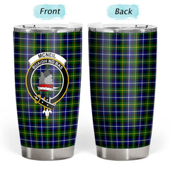 Clan McNeil of Barra Modern Tartan Crest Tumbler GE56 Clan Hall Tartan Today   
