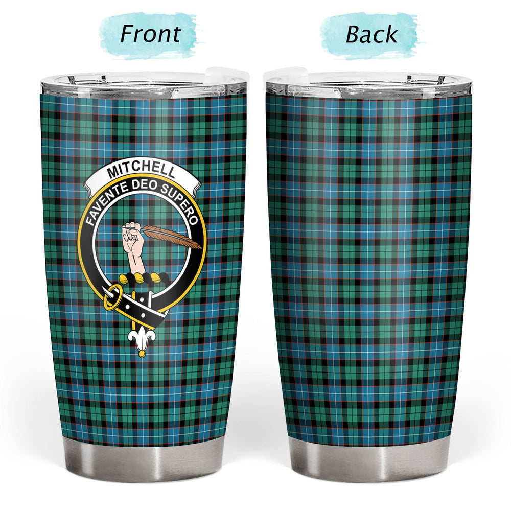 Clan Mitchell Ancient Tartan Crest Tumbler OU59 Clan Hall Tartan Today   