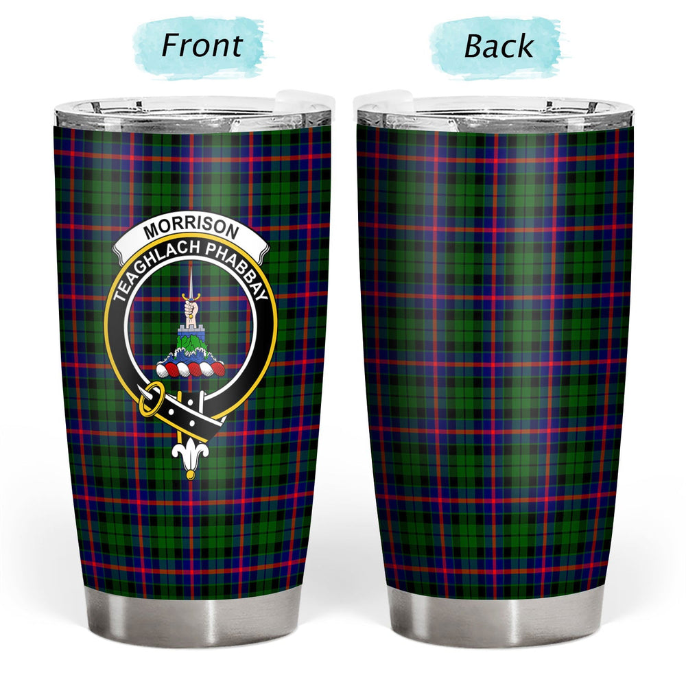 Clan Morrison Modern Tartan Crest Tumbler CE18 Clan Morrison Tartan Today   