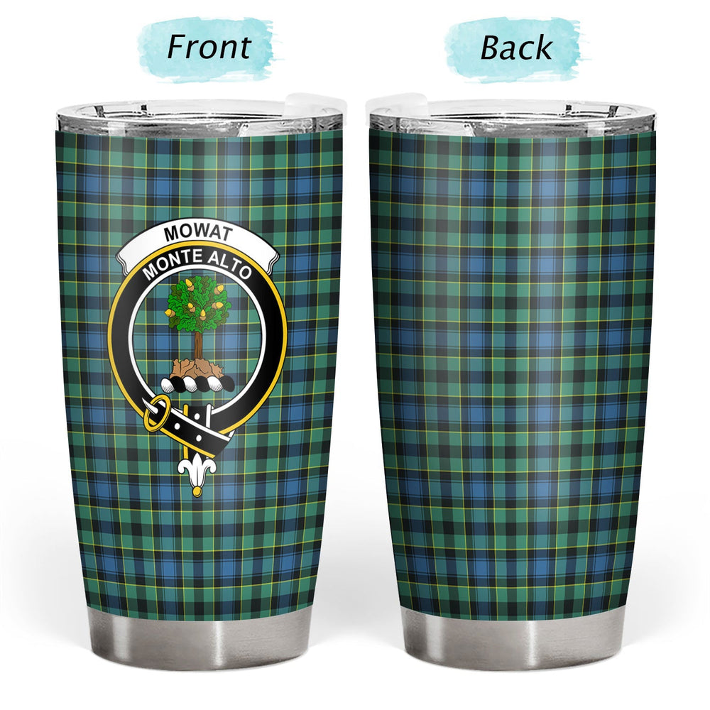 Clan Mowat Ancient Tartan Crest Tumbler WJ78 Clan Mow Tartan Today   