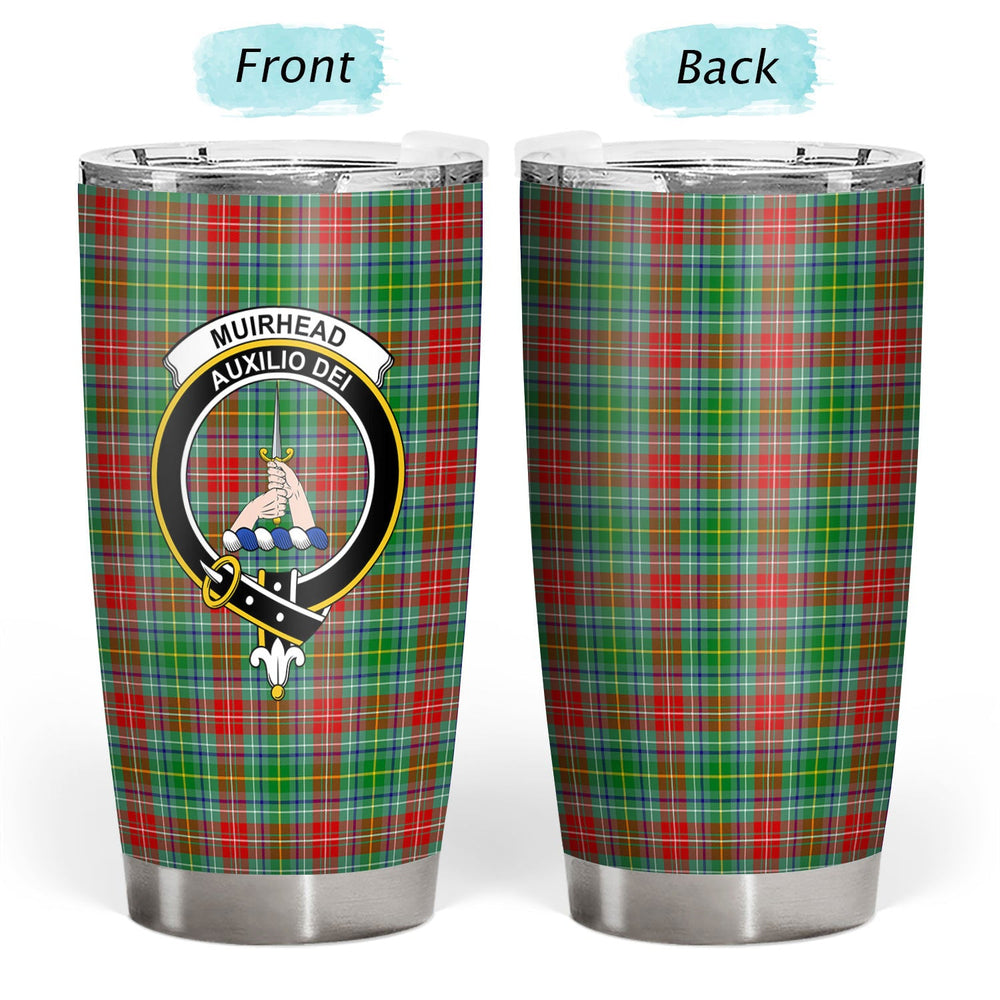 Clan Muirhead Tartan Crest Tumbler VT75 Clan Muir_More Tartan Today   