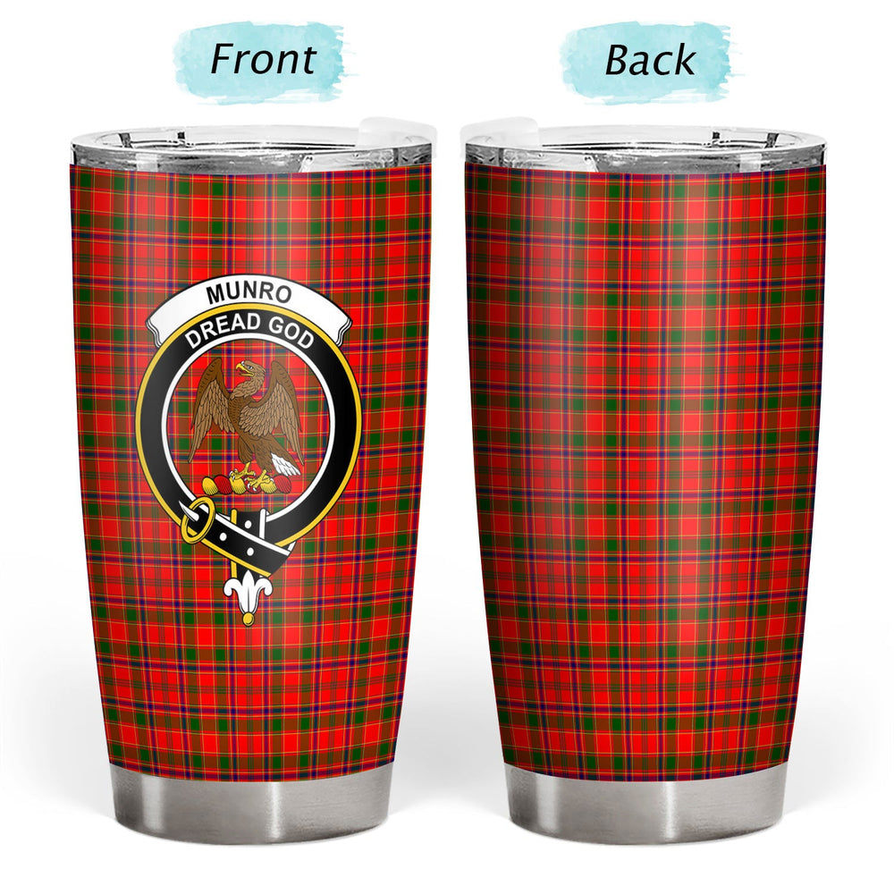 Clan Munro Modern Tartan Crest Tumbler ZH28 Clan Munro Tartan Today   