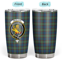 Clan Nicolson Hunting Ancient Tartan Crest Tumbler NQ44 Clan Nicolson Tartan Today   