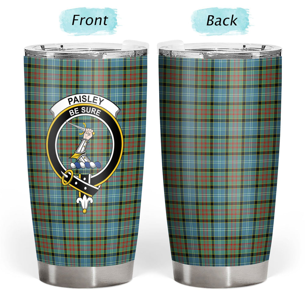 Clan Paisley District Tartan Crest Tumbler WR59 Clan Paisley Tartan Today   
