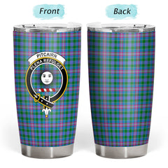 Clan Pitcairn Hunting Tartan Crest Tumbler IP96 Clan Pitcairn Tartan Today   