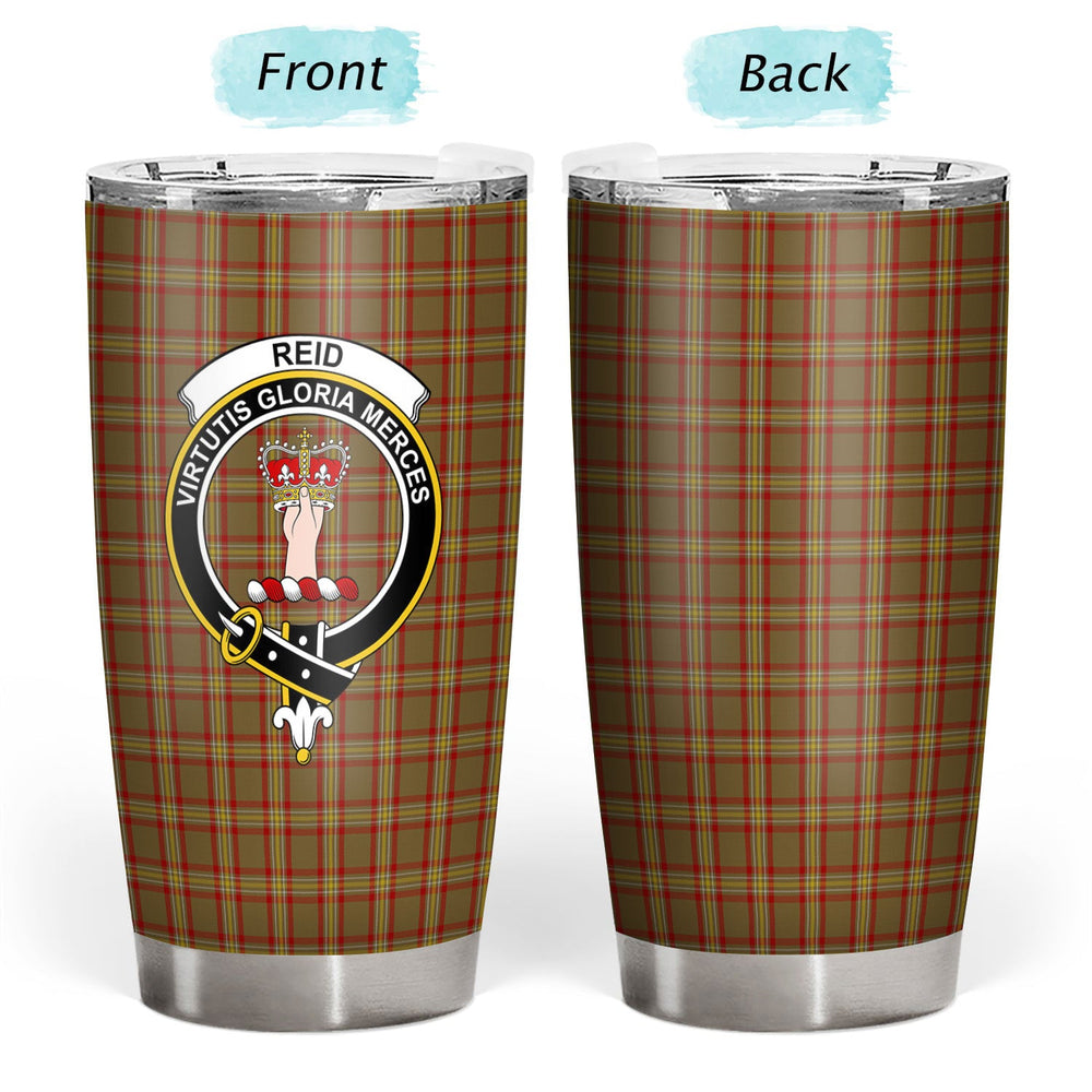 Clan Reid Ancient Tartan Crest Tumbler JA83 Clan Hall Tartan Today   