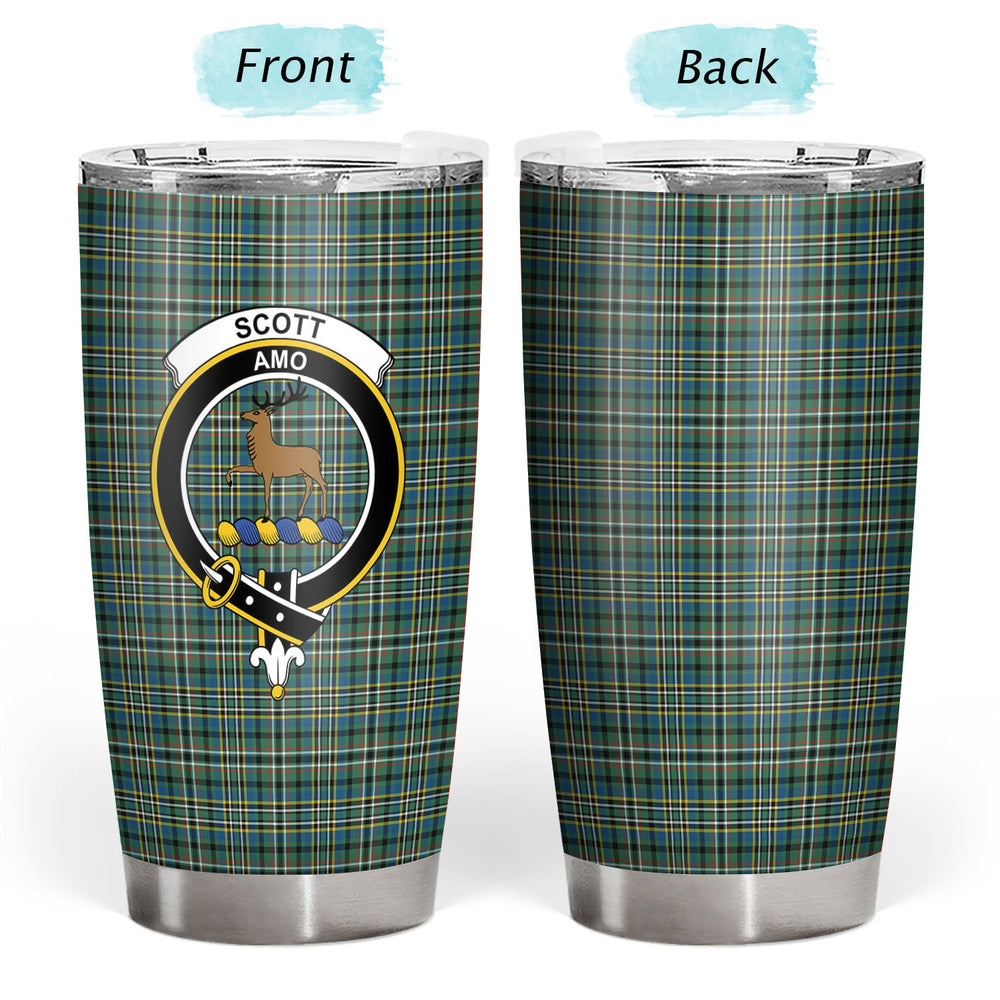 Clan Scott Green Ancient Tartan Crest Tumbler BN45 Clan Scott (Scott Tartan) Tartan Today   