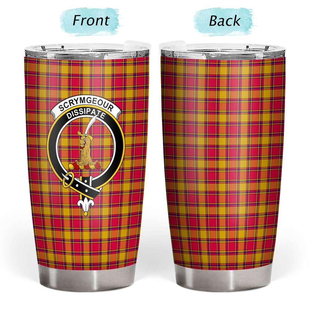 Clan Scrymgeour Tartan Crest Tumbler BF63 Clan Scrymgeour Tartan Today   