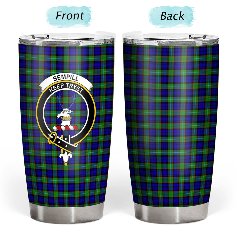 Clan Sempill Modern Tartan Crest Tumbler XY85 Clan Sempill Tartan Today   