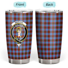 Clan Skirving Tartan Crest Tumbler KY53 Clan Skirving Tartan Today   