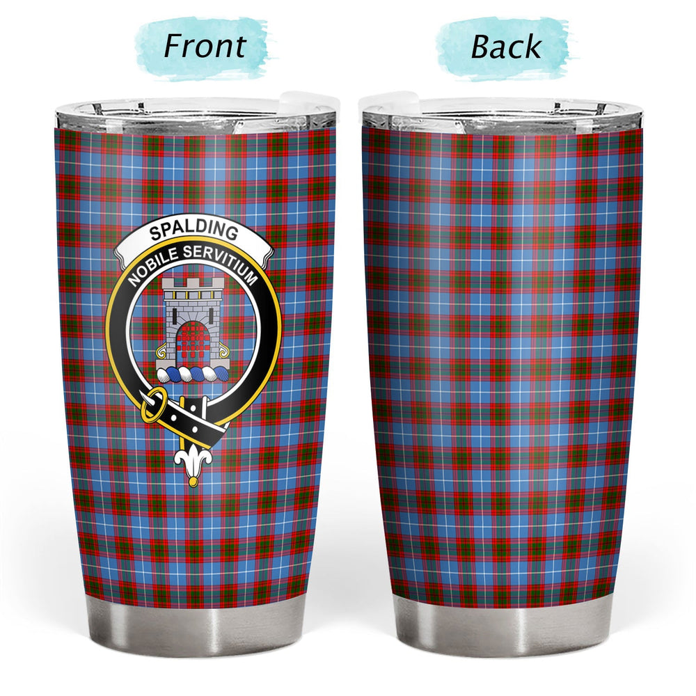 Clan Spalding Tartan Crest Tumbler WO54 Clan Spalding Tartan Today   