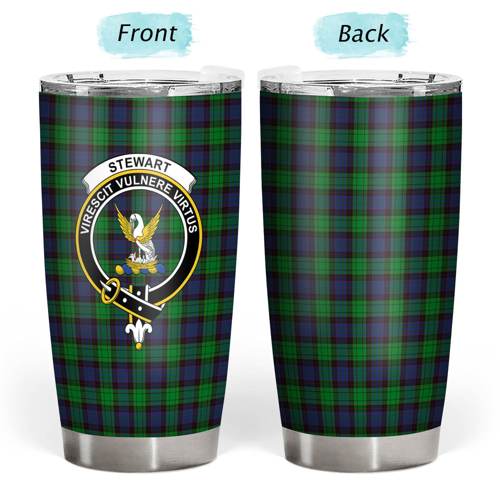 Clan Stewart Old Modern Tartan Crest Tumbler BJ83 Clan Stewart Tartan Today   