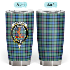 Clan Sutherland Old Ancient Tartan Crest Tumbler PP49 Clan Sutherland Tartan Today   