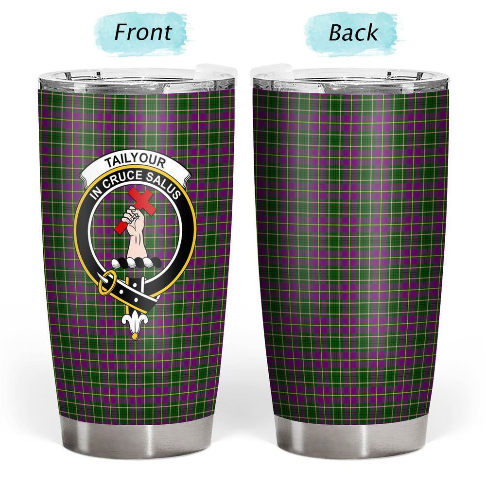 Clan Tailyour (or Taylor) Tartan Crest Tumbler VC32 Clan Taylor Tartan Today   