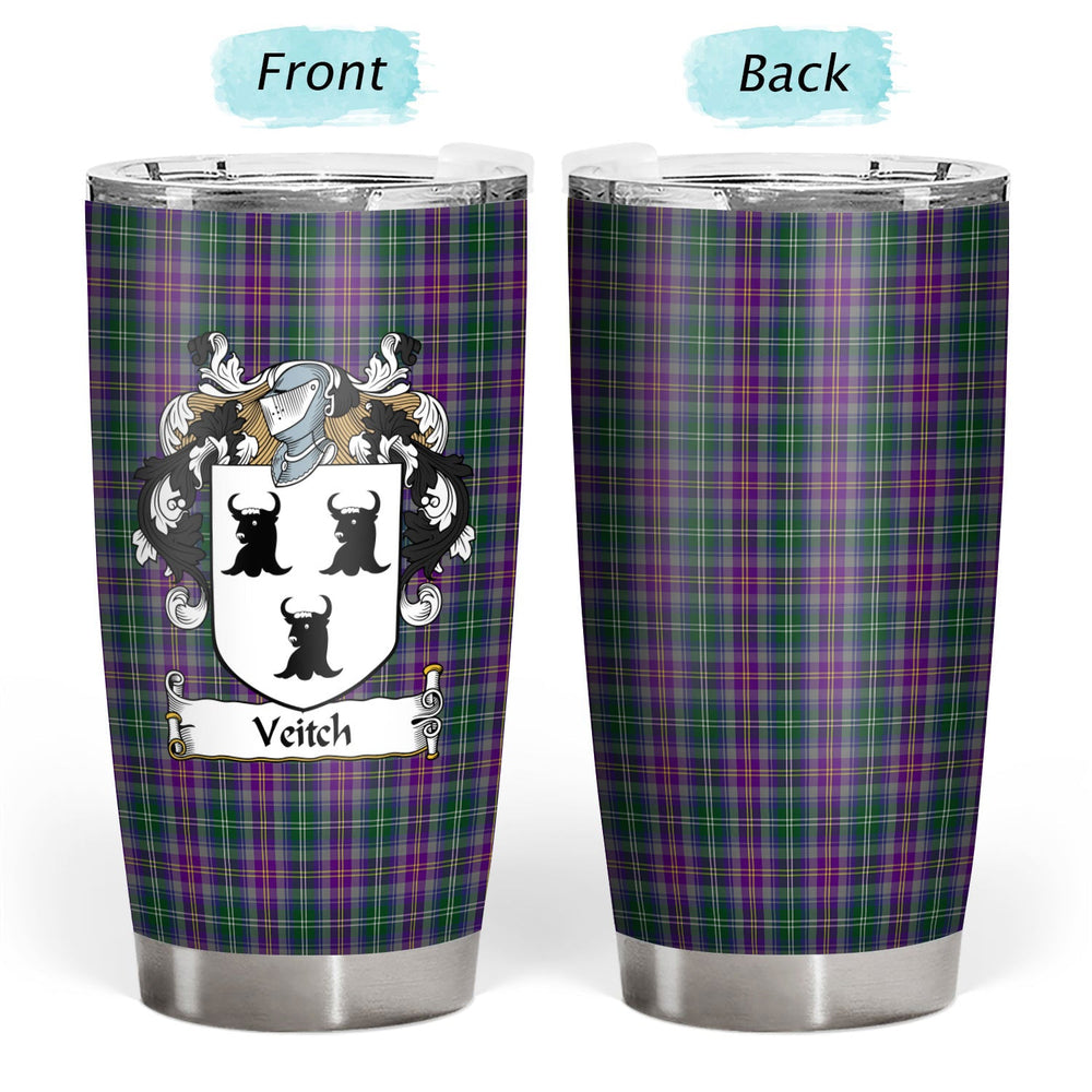 Clan Veitch Hunting Tartan Crest Tumbler BK51 Clan Hall Tartan Today   