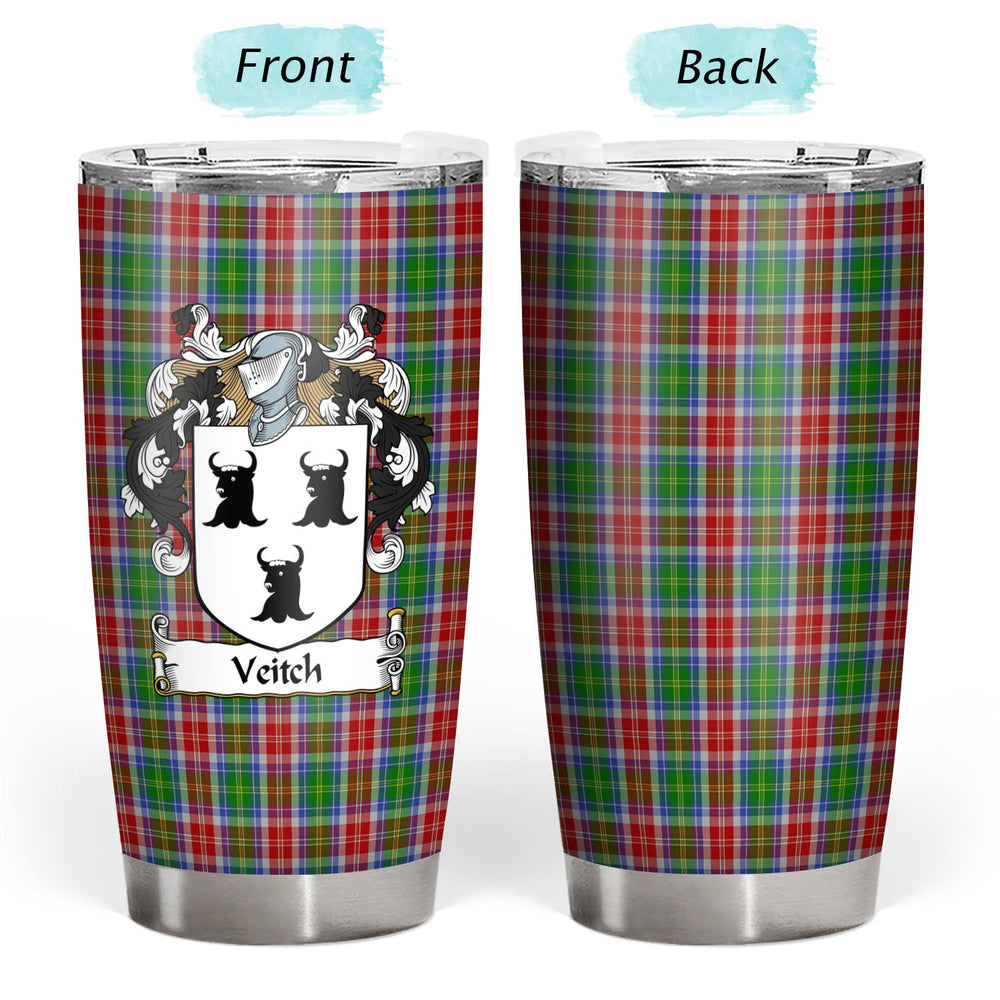 Clan Veitch Tartan Crest Tumbler SH15 Clan Hall Tartan Today   