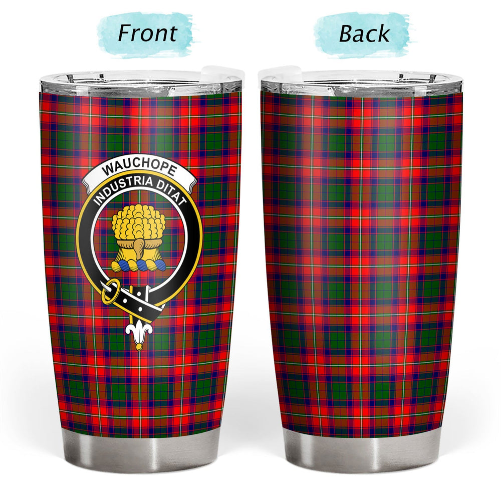Clan Wauchope (or Waugh) Tartan Crest Tumbler OS56 Clan Wauchope Tartan Today   