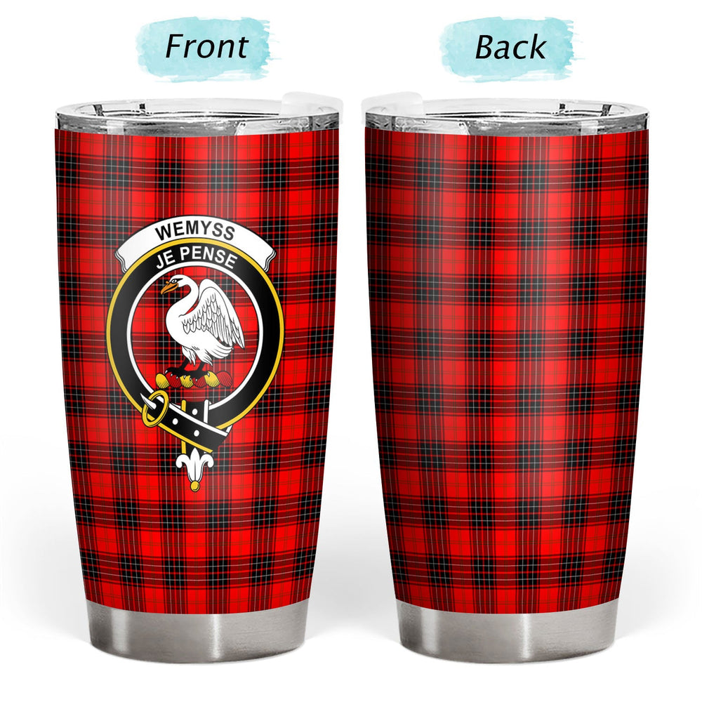 Clan Wemyss Modern Tartan Crest Tumbler ZL77 Clan Wemyss Tartan Today   