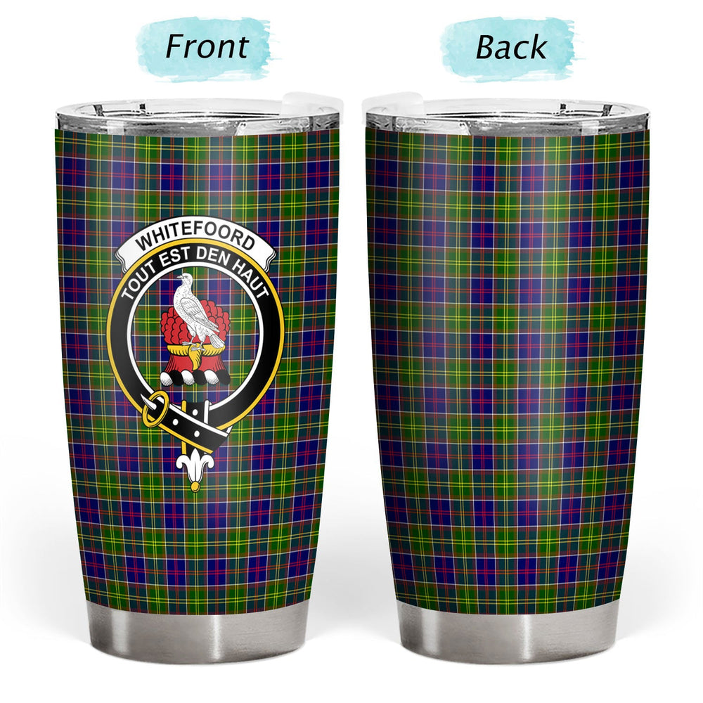 Clan Whitefoord Tartan Crest Tumbler DN37 Clan Whitefoord Tartan Today   
