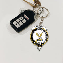 Clan Stewart (High Stewards) Tartan Crest Keychain MD29 Clan Stewart Tartan Today   