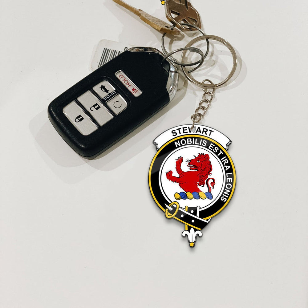 Clan Stewart (Stuart) Tartan Crest Keychain VT54 Clan Stewart Tartan Today   
