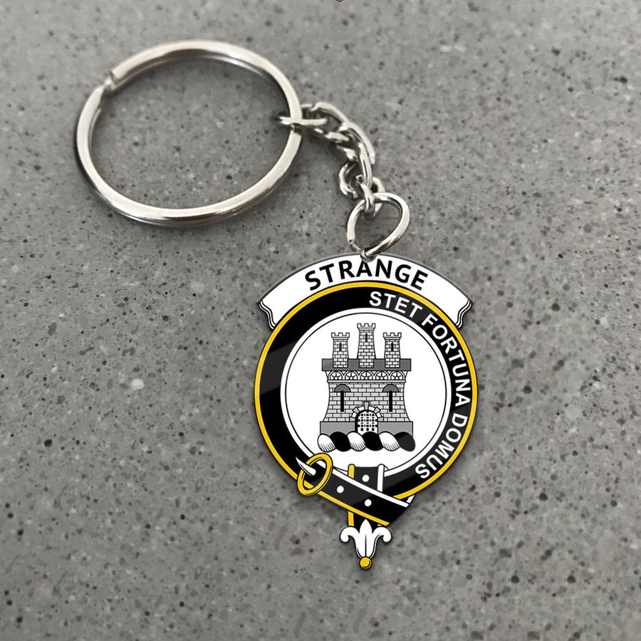 Clan Strange (or Strang) Tartan Crest Keychain UO93 Clan Strange Tartan Today   