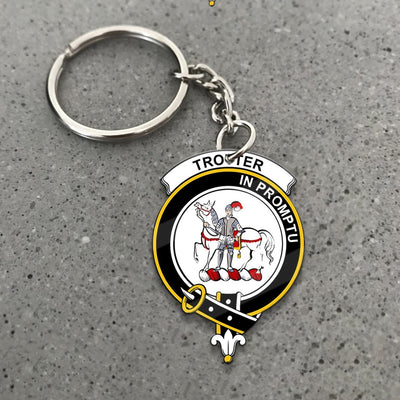 Clan Trotter Tartan Crest Keychain FS78