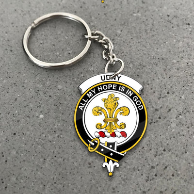 Clan Udny Tartan Crest Keychain IT75