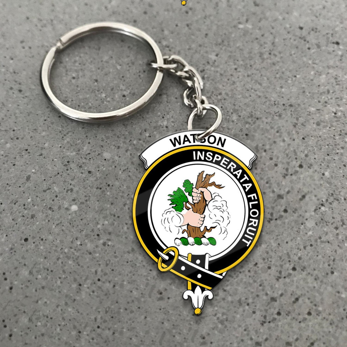 Clan Watson Tartan Crest Keychain ML14 Clan Watson Tartan Today   