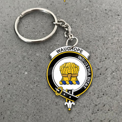 Clan Wauchope (or Waugh) Tartan Crest Keychain QH22 Clan Wauchope Tartan Today   
