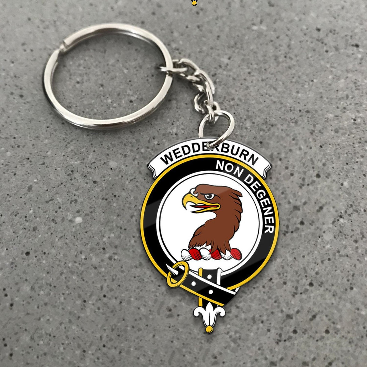 Clan Wedderburn Tartan Crest Keychain BO65 Clan Wedderburn Tartan Today   