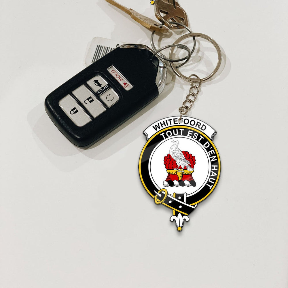 Clan Whiteford Tartan Crest Keychain QA79 Clan Hall Tartan Today   