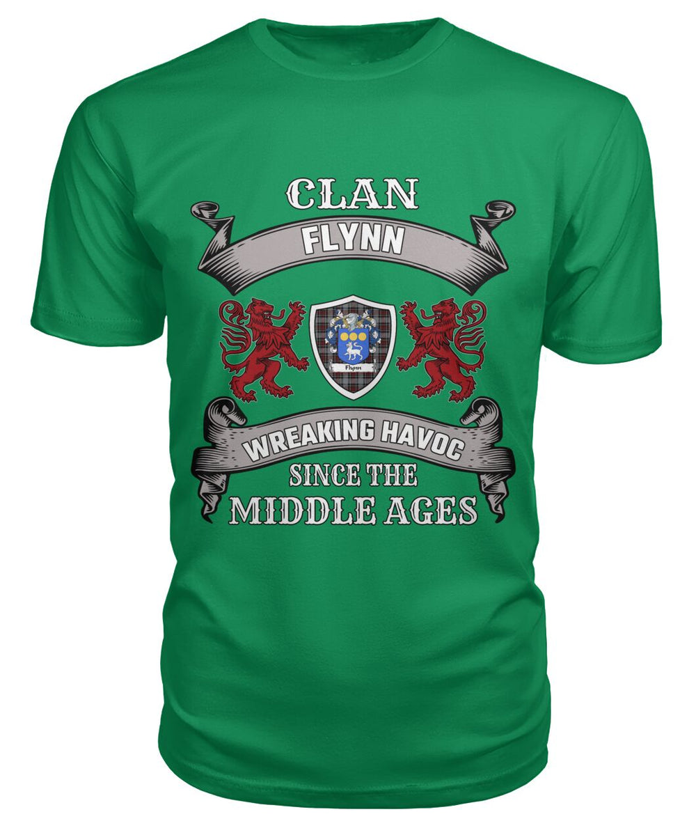 Clan Flynn Tartan 2D T-ShirtRL67 Flynn Tartan 2D T-Shirt Tartan T-Shirt Green Apple S Flynn Tartan 2D T-Shirt