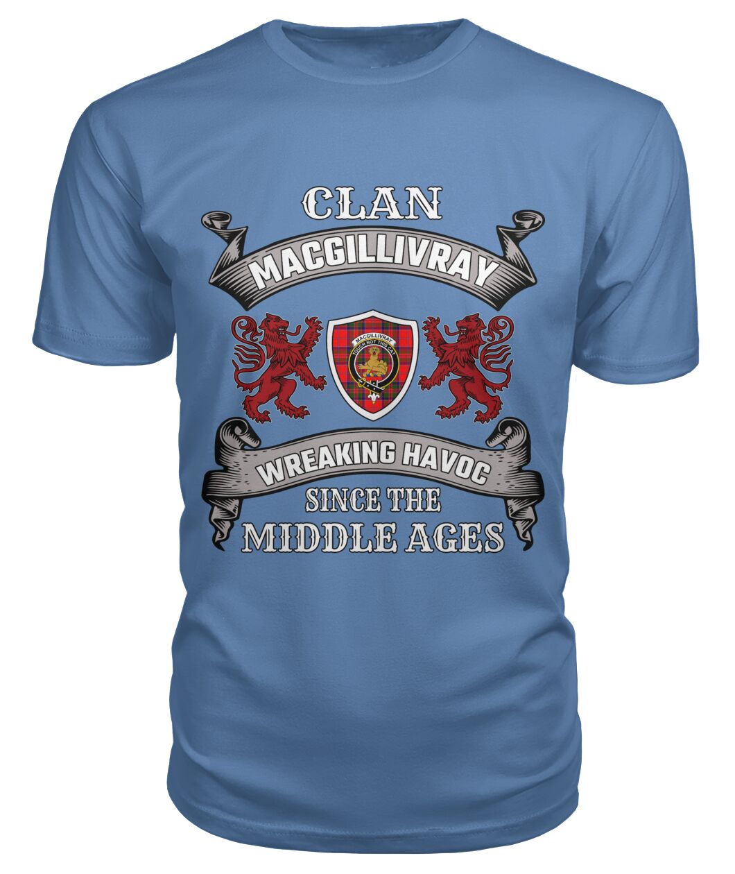 Clan MacGillivray Family Tartan 2D T-shirt JX40 MacGillivray Tartan Clan Tartan T-Shirt